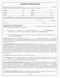 Equipment Lease Agreement Template Word New Free Rental Agreement