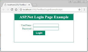 Create Simple Login Page In Asp Net C