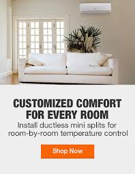 The home depot offers a full range of central air conditioners and ductless air conditioners available for installation. Ductless Mini Splits The Home Depot