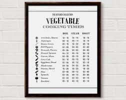 Healthy Recipes Vegetable Print Kitchen Chart Kitchen
