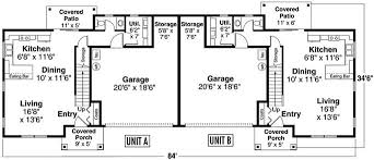Traditional Duplex Plan With 3 Bed