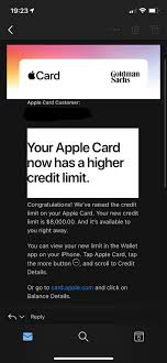 If your spending limit is $10,000, you can rack up $10,000 on your card, no problem. Random Credit Limit Increase Applecard