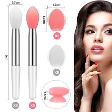 newtay 20 pcs silicone lip brush covers