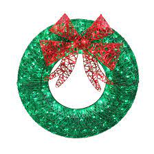 holiday living lighted wreath 140