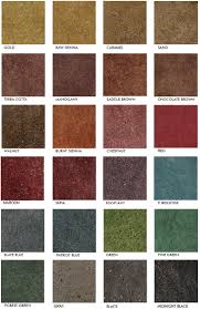 stained polished concrete color chart