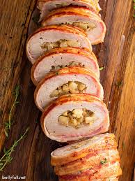 bacon wrapped pork tenderloin belly full