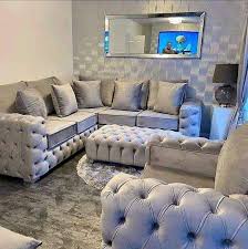 Ashton Premium Plush Velvet Corner Sofa