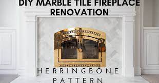 Diy Marble Tile Fireplace Renovation