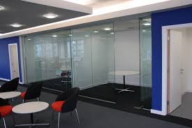 glass office partitions glass fire