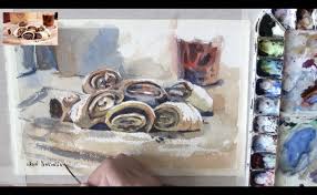 Still Life Watercolor Painting Process