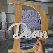 Wooden Letters Baby Nursery Wall