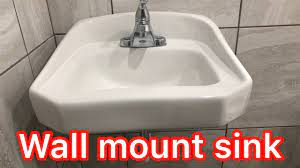 how to install a wall mount sink you