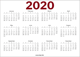 Download 2020 Calendar One Page Download 2019 Calendar