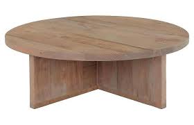 Cuna Round Angled Black Wood Coffee Table