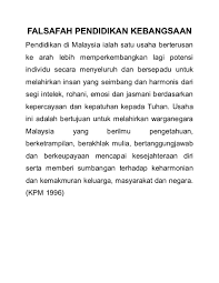 Jurnal implikasi falsafah pendidikan kebangsaan dalam pendidikan teknik dan vokasional di malaysia). Doc Falsafah Pendidikan Kebangsaan Muhamad Hanafi Academia Edu