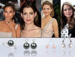 tahitian pearls diamond stud earrings