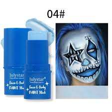 scary clown blue makeup face painting