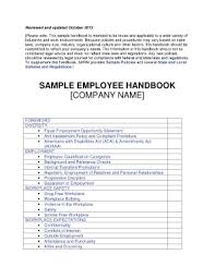 68 Printable Employee Handbook Template Forms Fillable