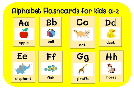 alphabet flashcards for kids a z