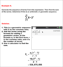 Math Example Sequences And Series