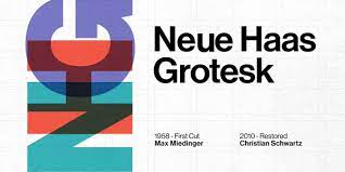 Neue Haas Grotesk Display™ Font Family Typeface Story | Fonts.com