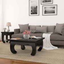 Enjoy free shipping on most stuff, even big stuff. Ming Asian Black Solid Wood Square Opium Coffee Table
