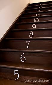 Diy Numbered Staircase Diy