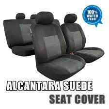 Waterproof Black Suede Car Seat Covers