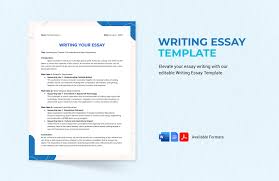 writing essay template in word pdf