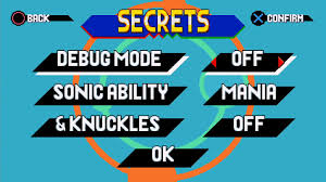 cheats and secrets sonic mania guide