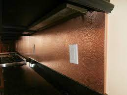 Copper sheets are available at most hardware and home improvement stores. Copper Backsplashes