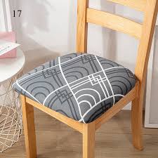 2 4 6pcs Stretch Printed Dining Chair