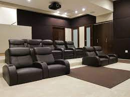 Home Theaters With Stretched Fabric