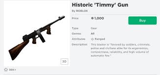 It can be purchased for 700 robux and used to be a 13+ item. 5 Best Guns In Roblox From The Avatar Shop