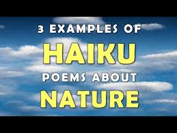 3 exles of haiku poems about nature