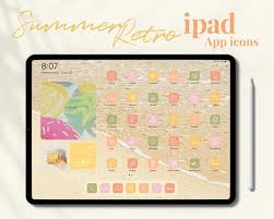 Summer Retro Vintage Ipad App Icons