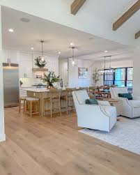 open concept kitchen and living room