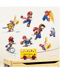 Super Mario Wall Paper Cartoon Wall Art