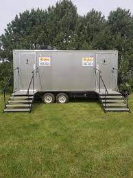 portable restrooms trailers