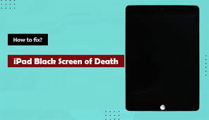 fix ipad black screen of