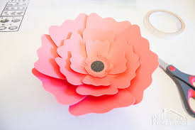 learn how to make giant paper flowers