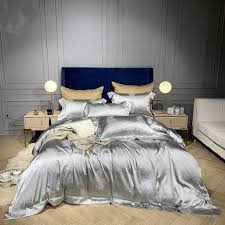 satin silk luxury bedding set for