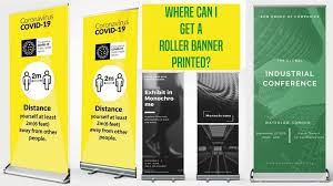 who delivers printed roller banners