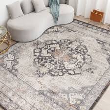 large floor rug beige grey soft