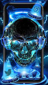 Neon Tech Skull Themes HD Wallpapers 3D ...