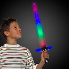 Led Sword With Light Up Black Handle
