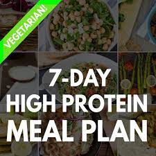 high protein vegetarian meal plan