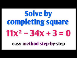 Quadratic Equation 11x² 34x 3
