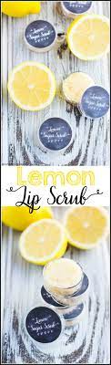 diy exfoliating lemon lip scrub a