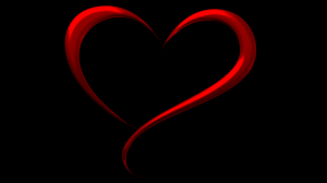 simple red heart background